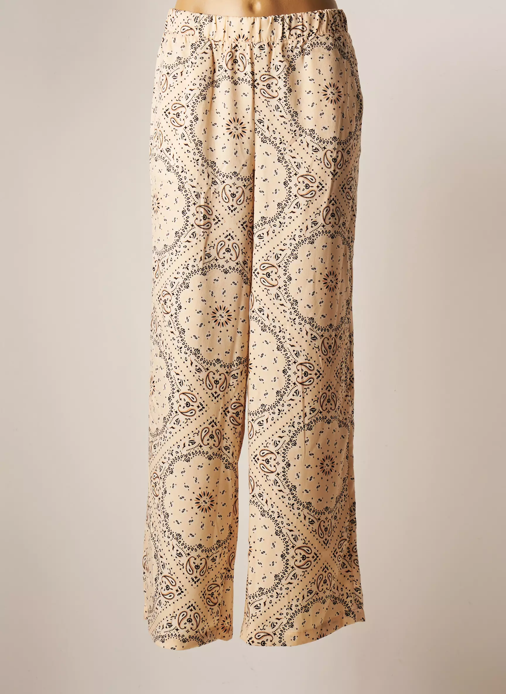 Vero Moda Pantalons Larges Femme couleur beige