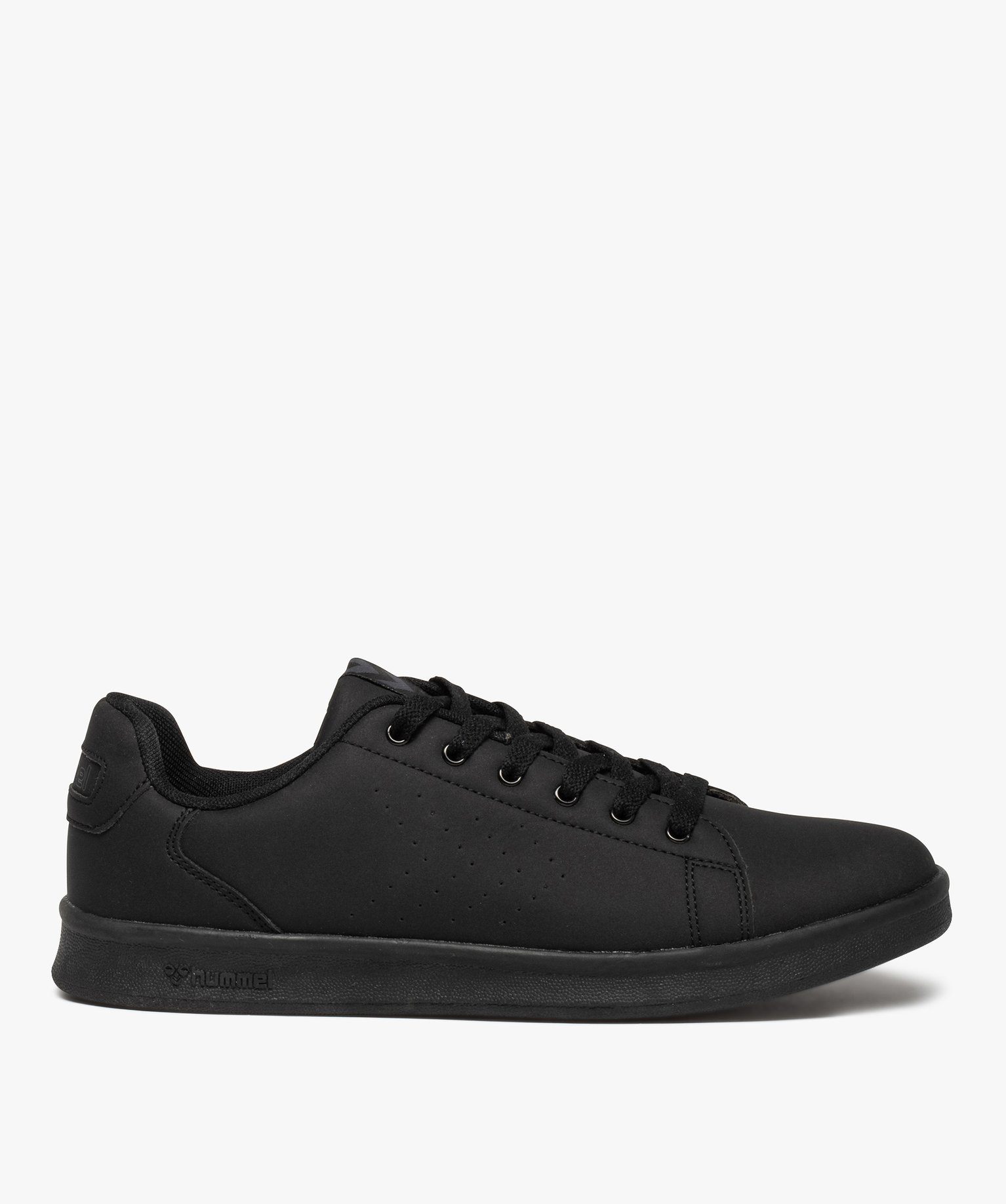 Baskets homme monochromes à lacets - Hummel noir | GEMO