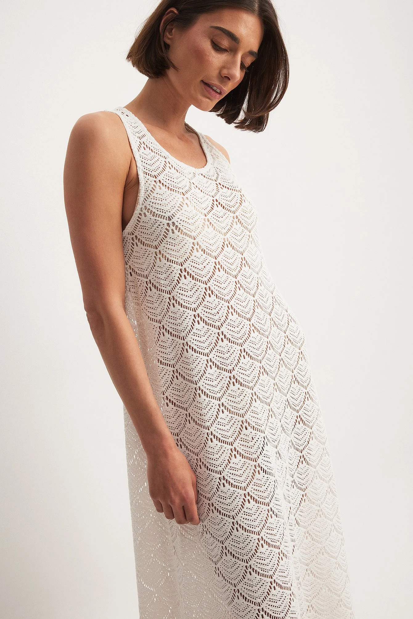 Maxi-Häkelkleid