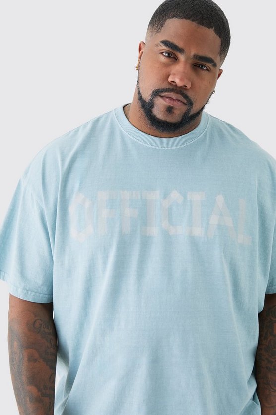 Plus Oversize T-Shirt mit Official Print