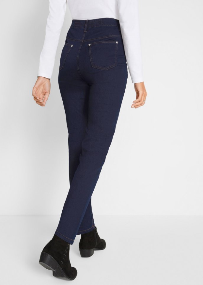 Twill-Hose mit Stretch und Bequembund, Slim Fit