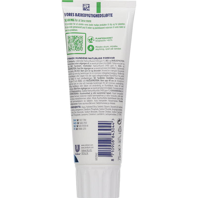 Zendium Tannkrem 75 ml Classic Zendium