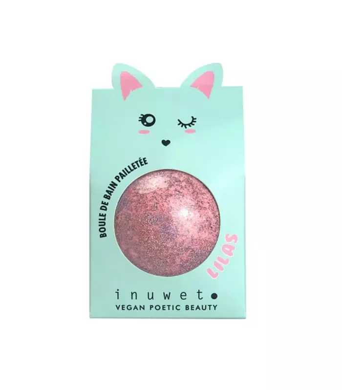 BOMBE DE BAIN PAILETTES ROSE LILAS Bombe de Bain
