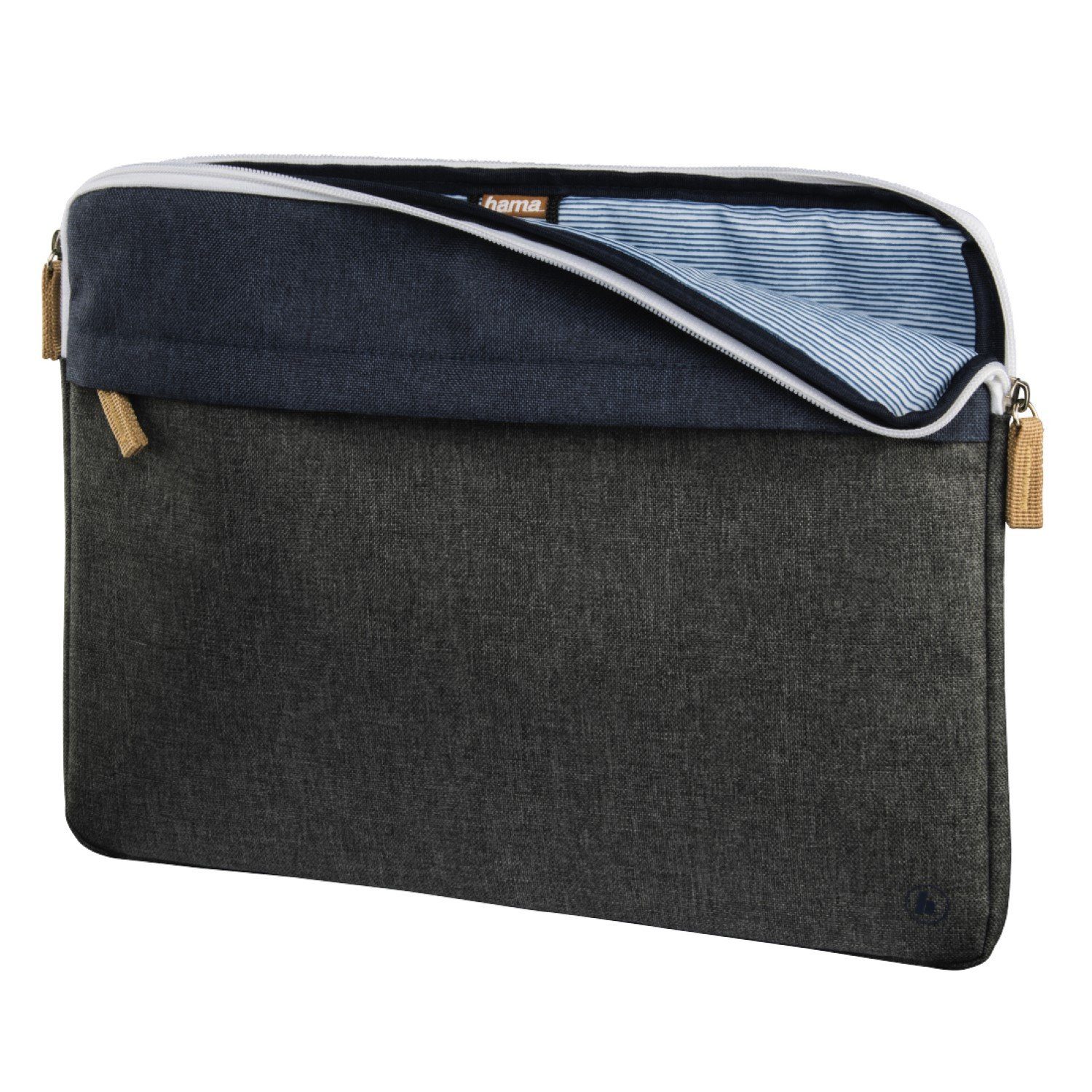 Hama Laptoptasche Notebook-Sleeve Florenz Laptop-Tasche Case Blau, Business Hülle Schultergurt Notebook-Fach 13