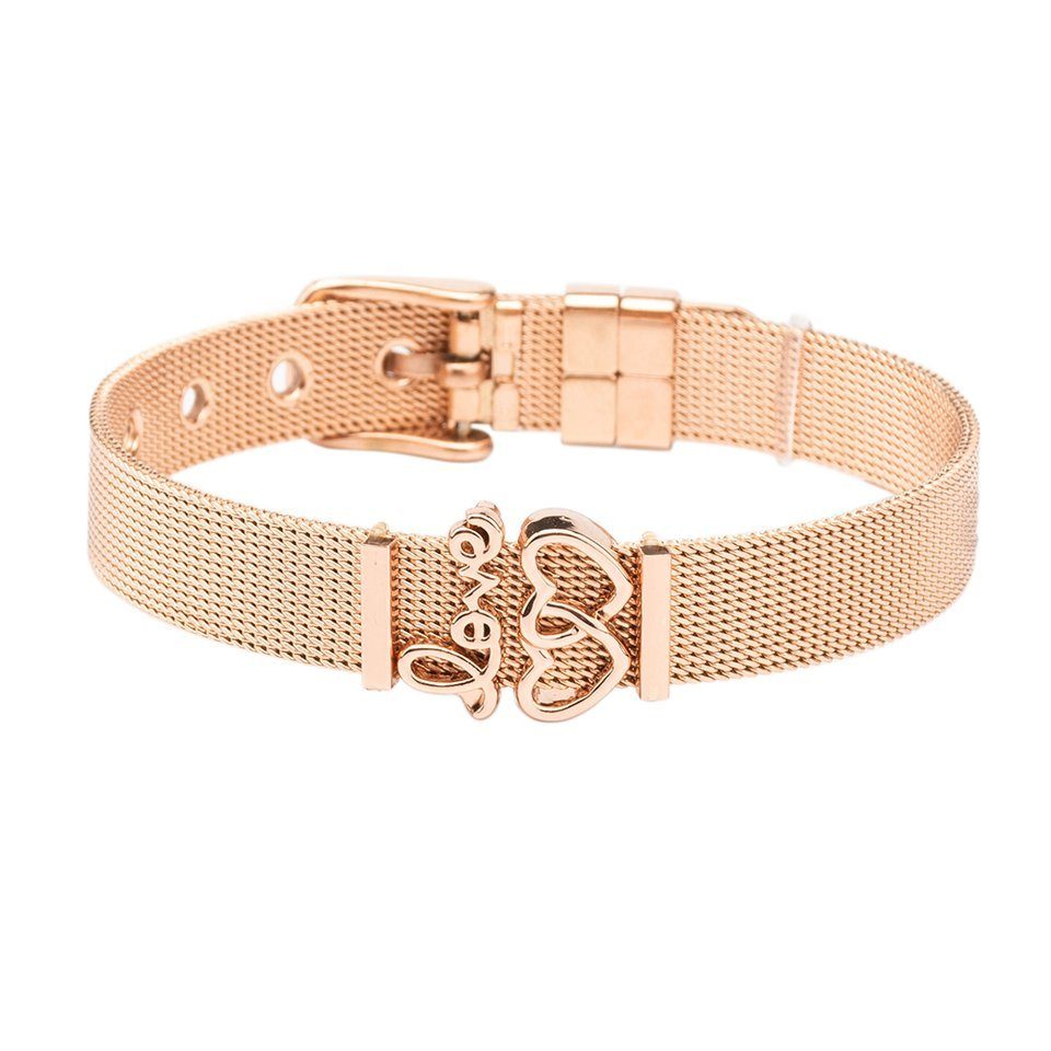 ENGELSINN Armband Mesharmband Love Rose (1-tlg)