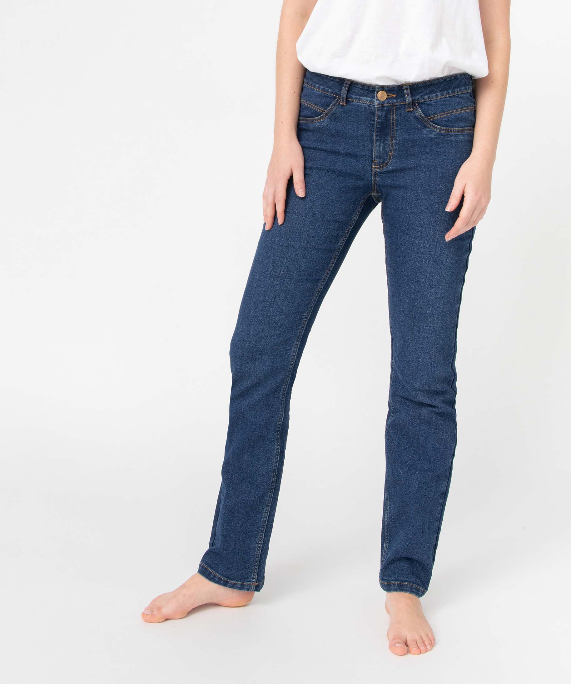 Jean femme coupe Regular brut | GEMO