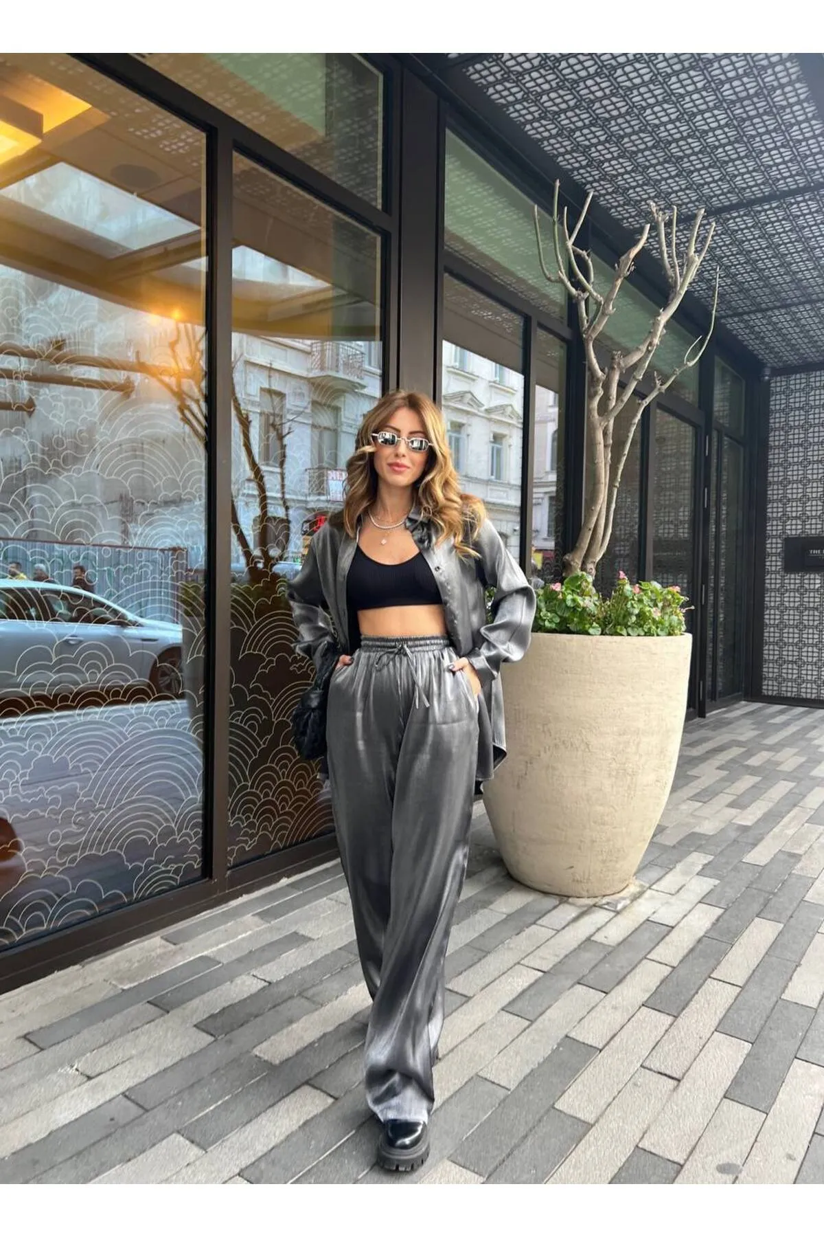 SONREİR  Zweiteiler - Grau - Regular Fit