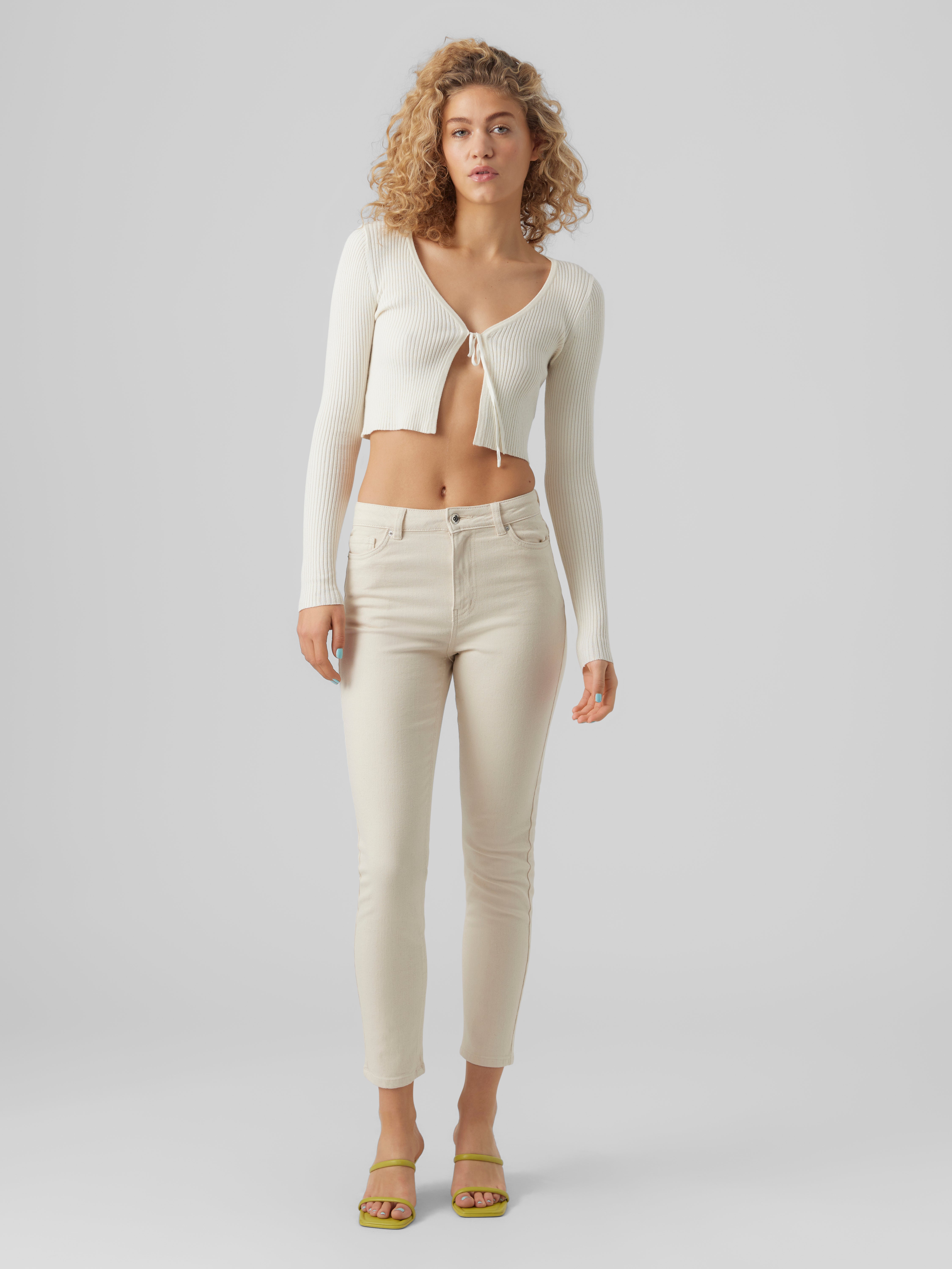 VMBRENDA Hohe Taille Gerade geschnitten Jeans