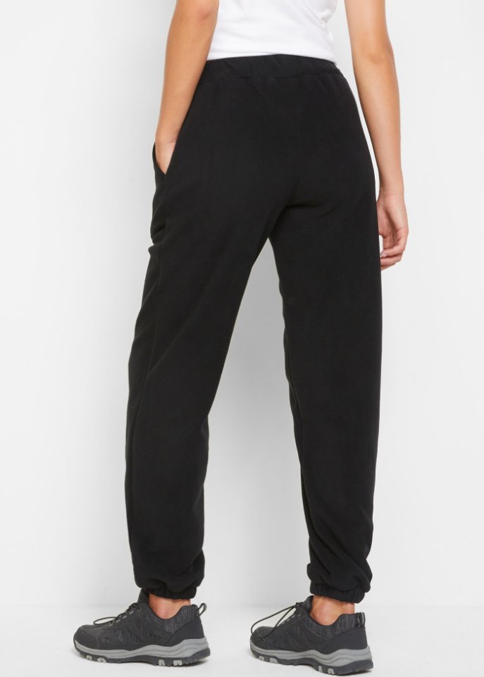 Fleece-Jogginghose, weit geschnitten