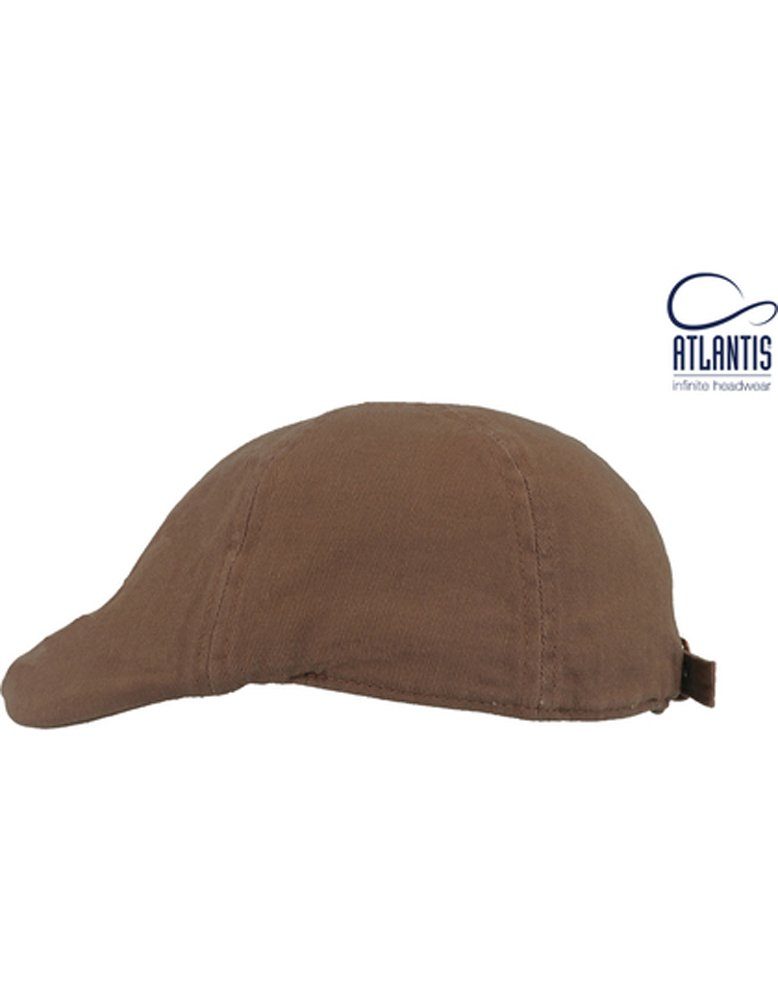 Atlantis Flat Cap Schiebermütze Gatsby Street Cap Chino-Baumwolle