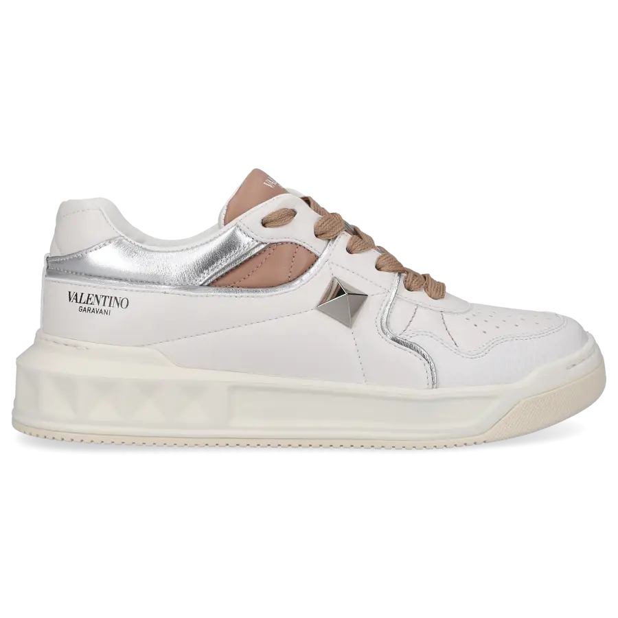 Valentino Garavani - Sneaker low ONE STUD Kalbsleder - weiß
