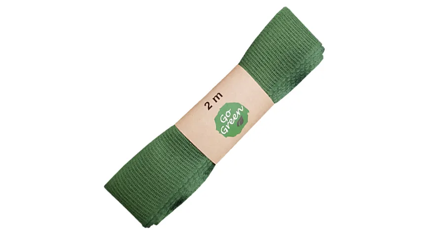 TRUBA GoGreen Baumwollband dunkelgrün 2 m
