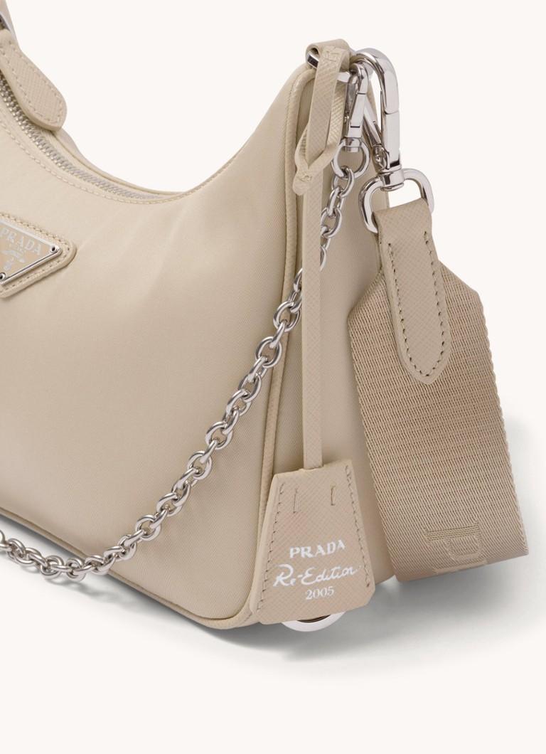 Sac bandoulière Prada Re-Edition 2005 en nylon avec détails en cuir