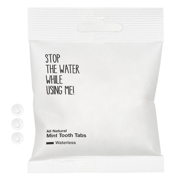 WATERLESS TOOTH TABS, 90 PCS - Zahnpflege