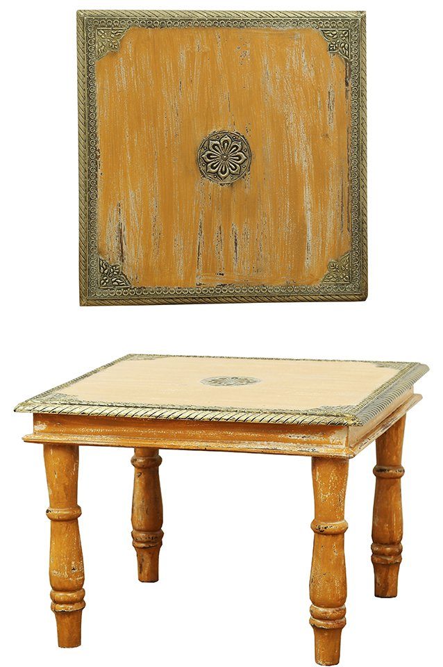 Marrakesch Orient & Mediterran Interior Couchtisch Marokkanischer Couchtisch Anjay, Sofatisch, Beistelltisch, Handarbeit