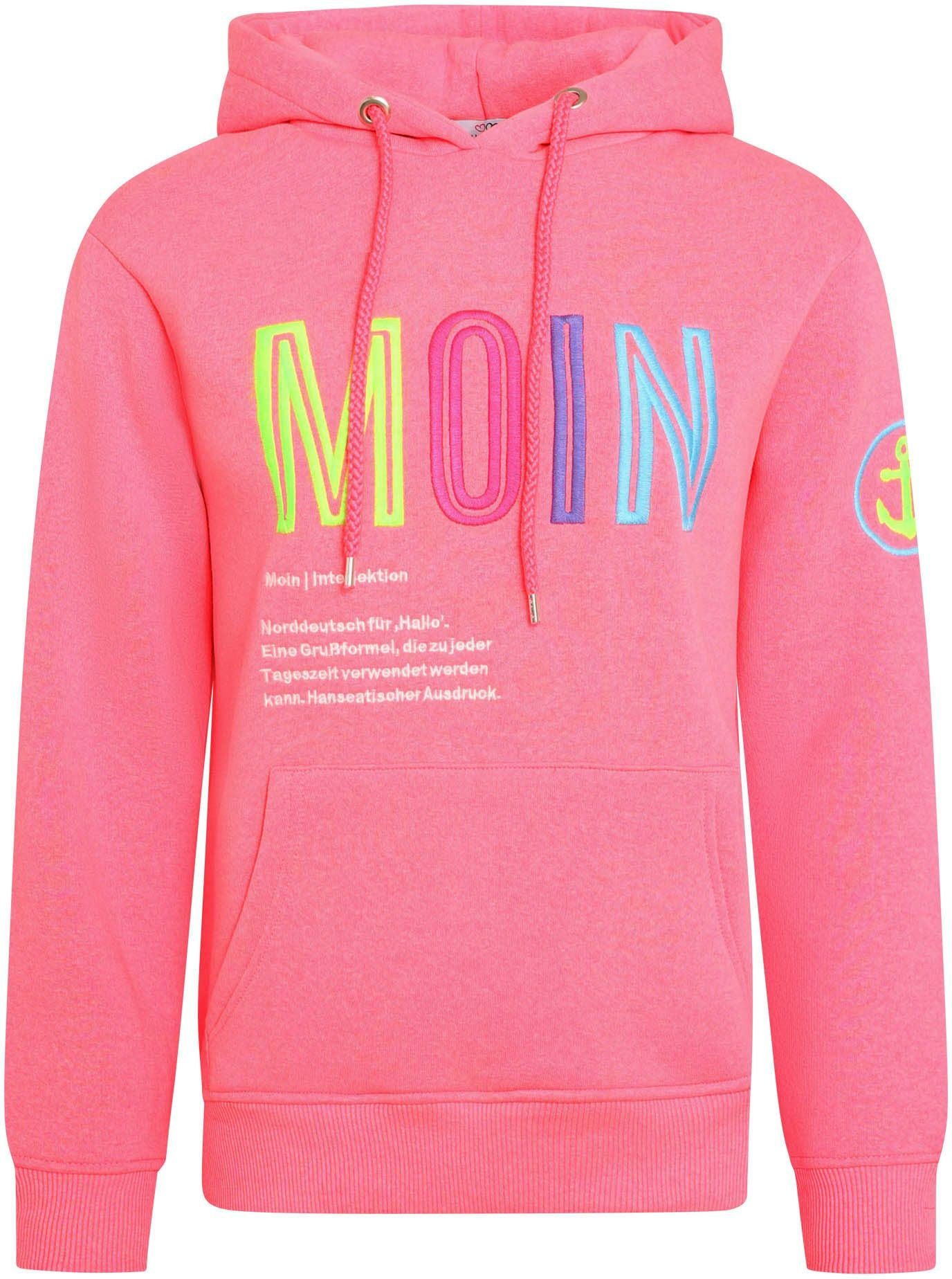 Zwillingsherz Kapuzensweatshirt mit Aufschrift 