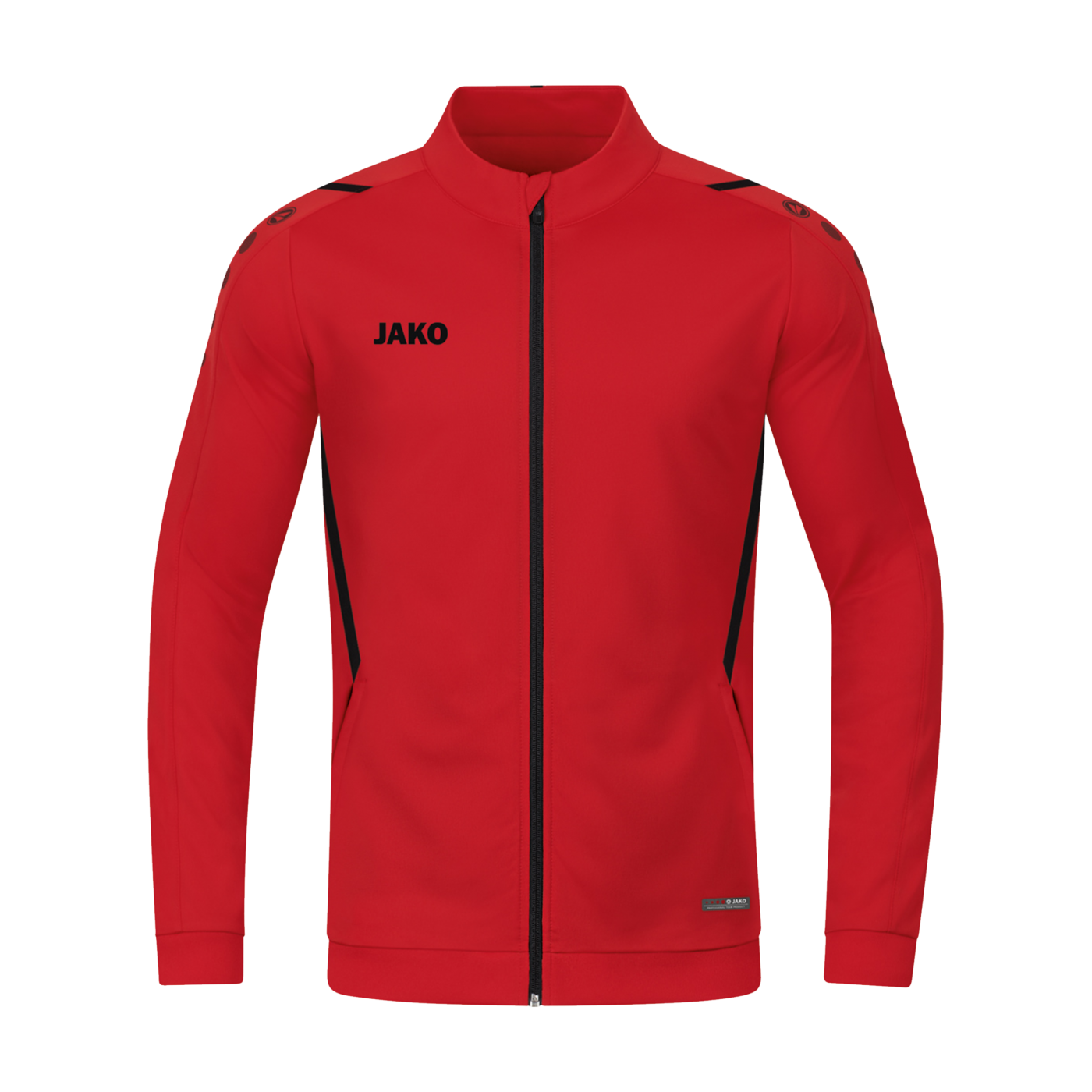 JAKO Challenge Polyesterjacke Rot Schwarz F101