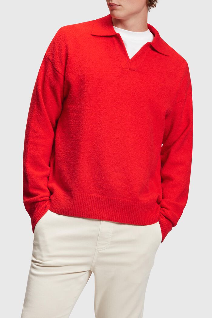 Pullover mit Polo-Kragen