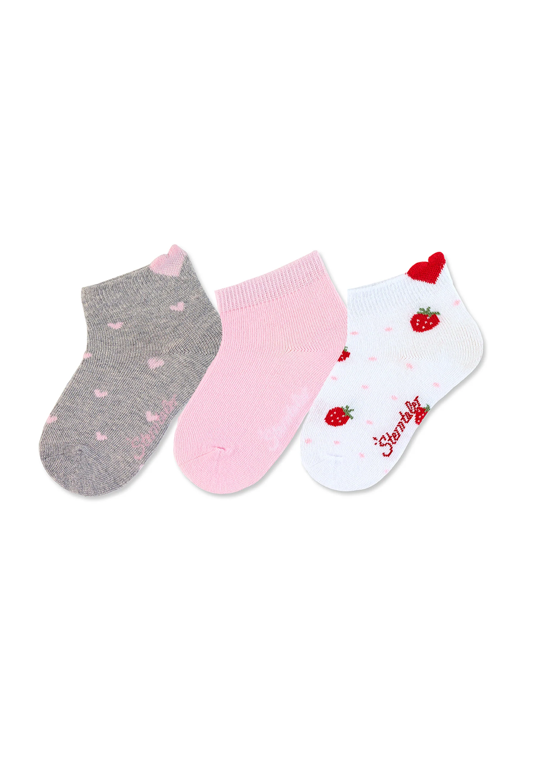 Sneaker-Söckchen 3er-Pack Herzen