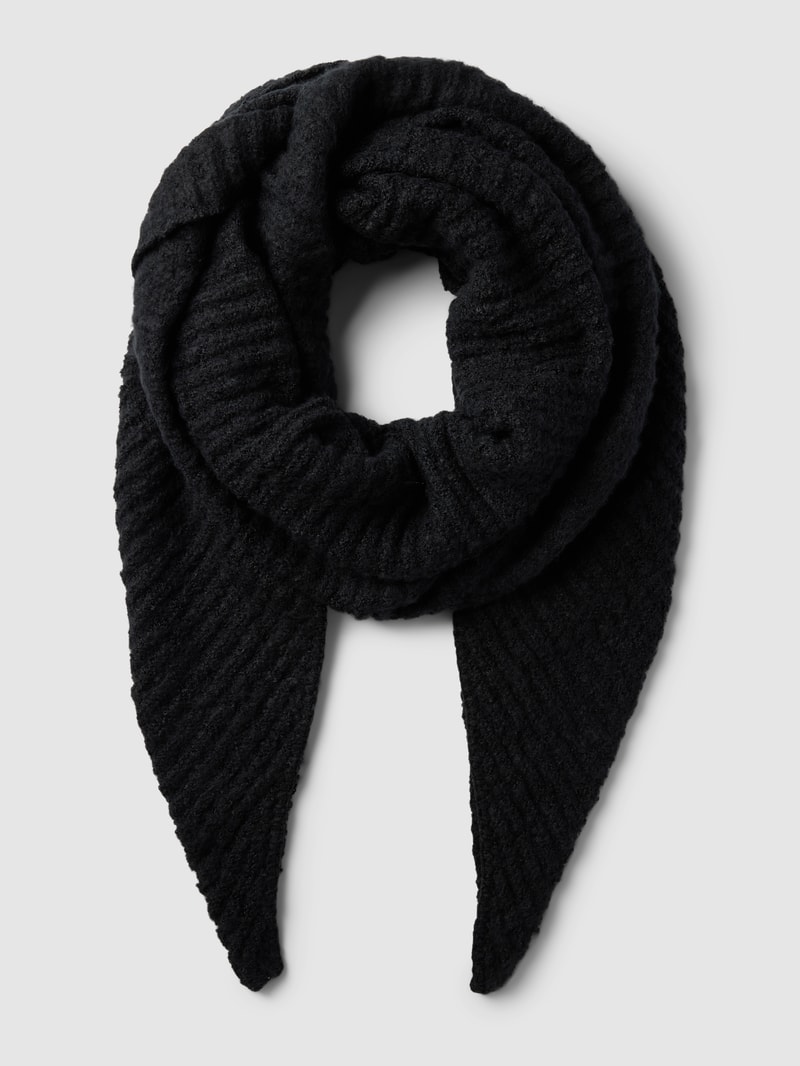 Schal in Grobstrick Modell 'PYRON' in schwarz