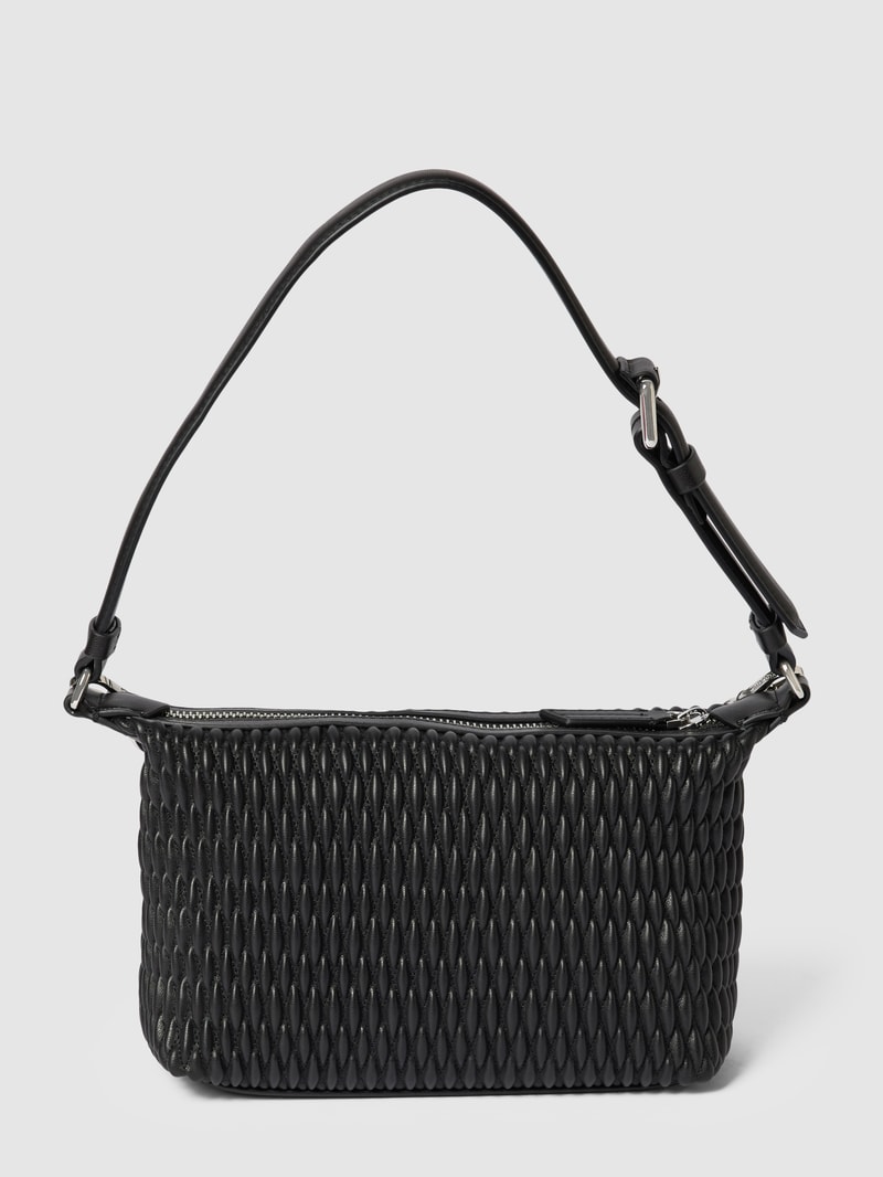 Handtasche mit Strukturmuster in schwarz