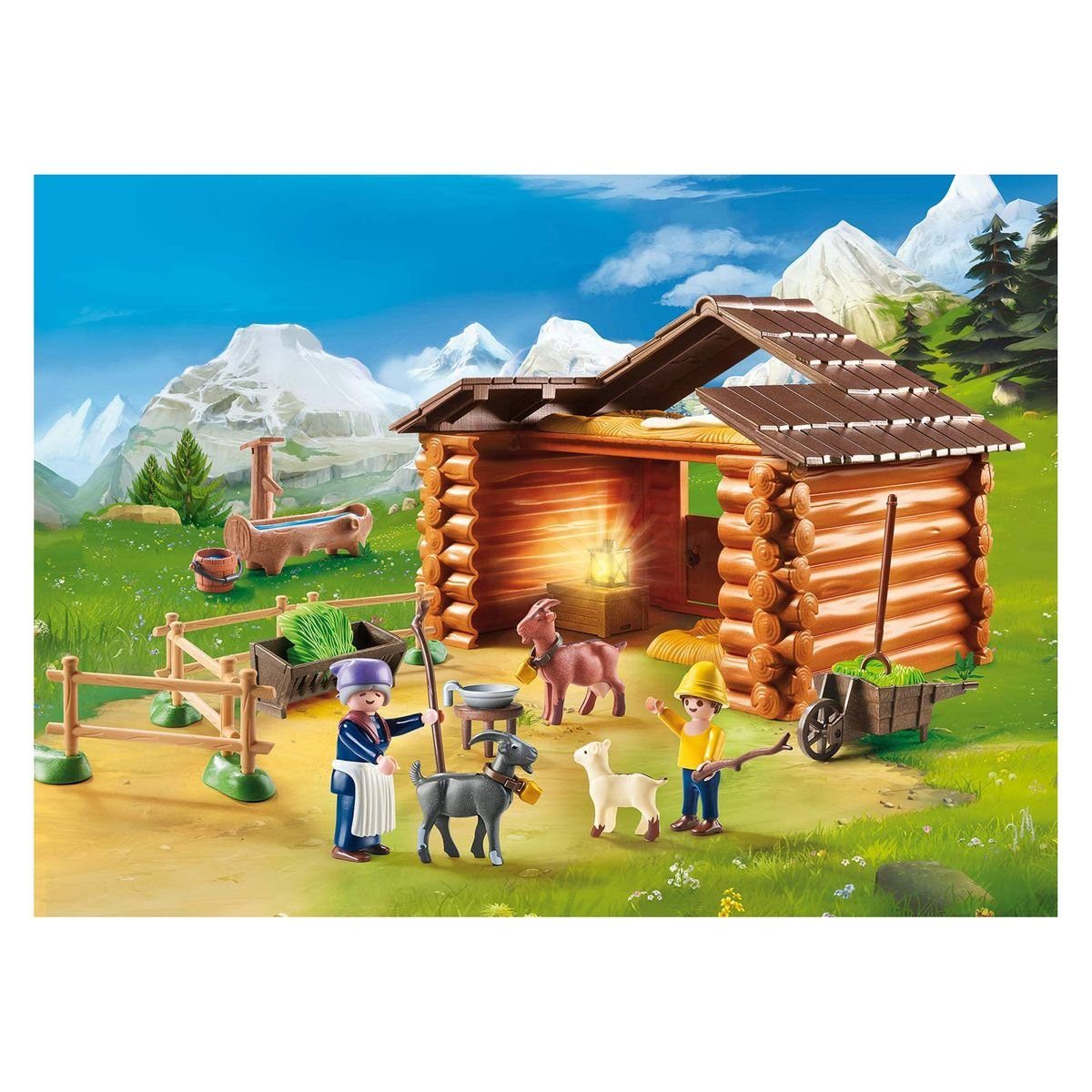 Playmobil® Spielwelt PLAYMOBIL® 70255 - Heidi - Peters Ziegenstall