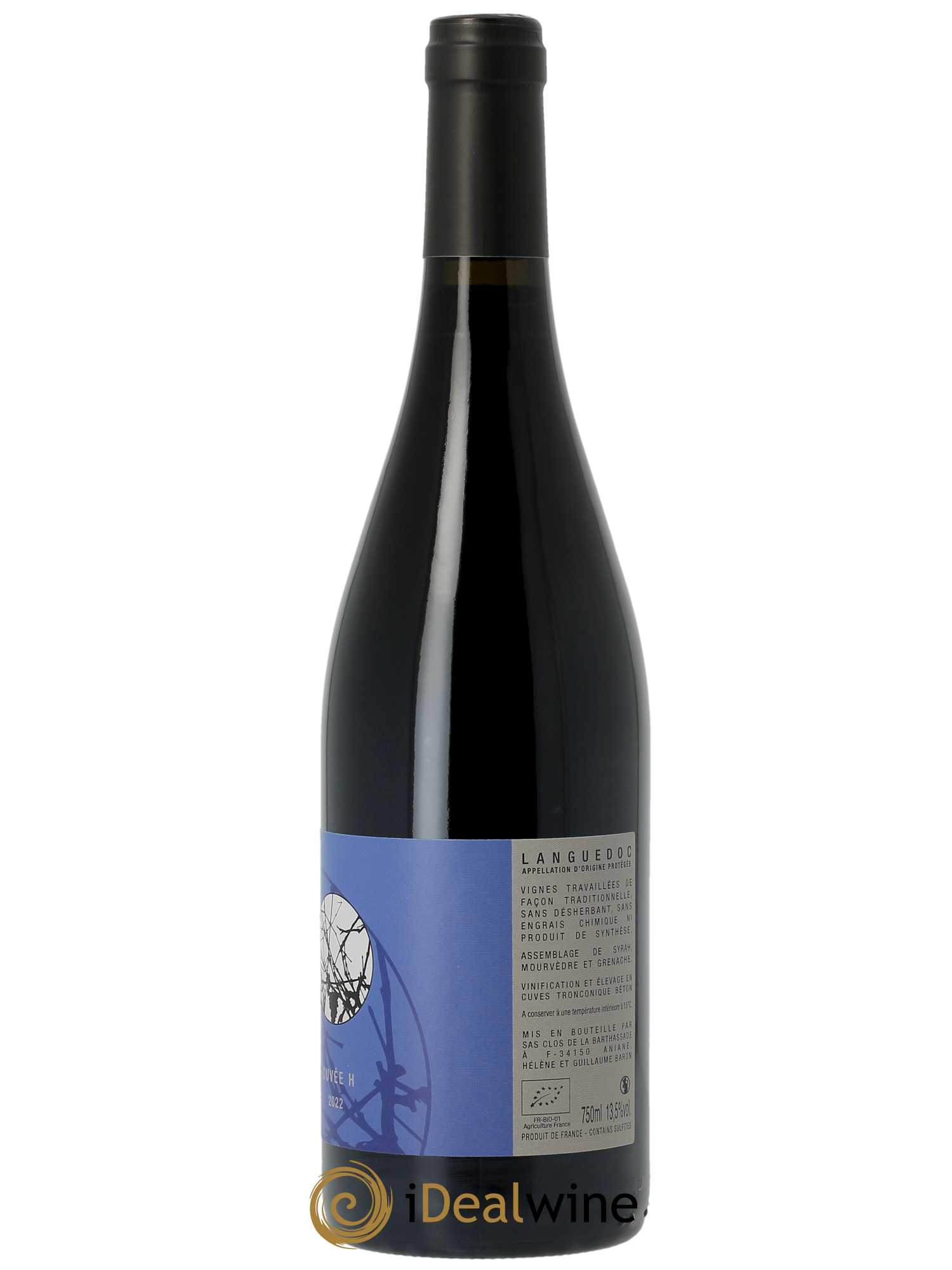 Languedoc Cuvée H Le Clos de la Barthassade  2022 - Lot de 1 Bouteille
