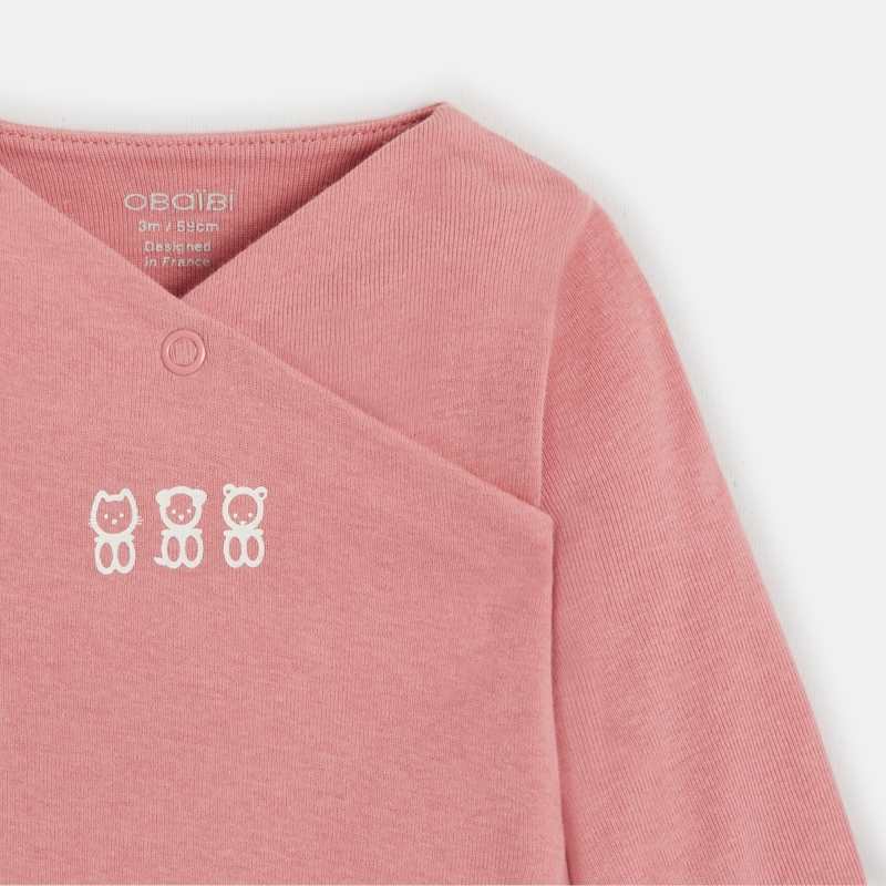 Body croisé (lot de 5) rose naissance
