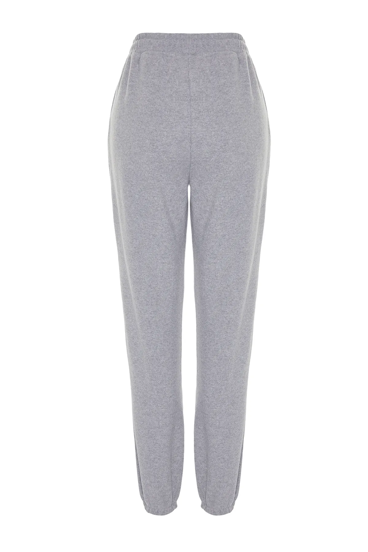 Trendyol Collection  Graue Thessaloniki-Sport-Jogginghose mit bequemer Passform und Taschenstrick TWOAW21EA0168