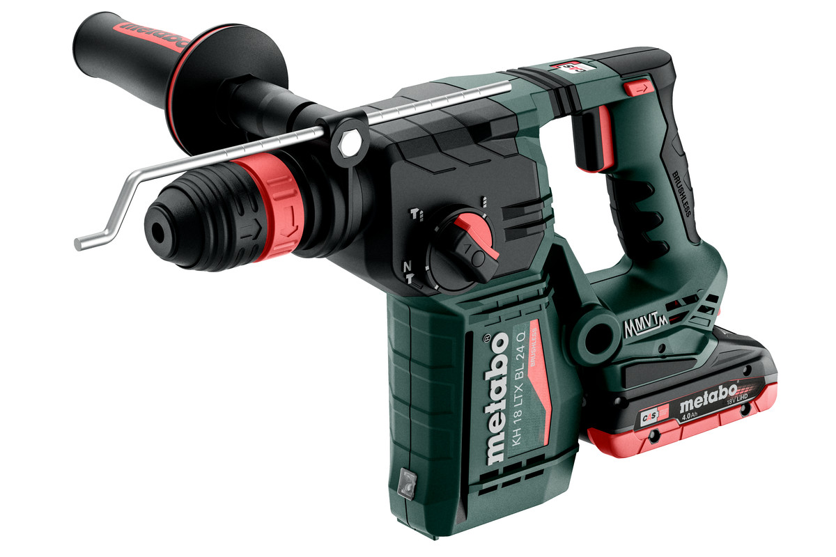 Metabo 601714800 KH 18 LTX BL 24 Q Accumulatore combinato SDS-Plus 18V 4.0Ah LiHD 601714800