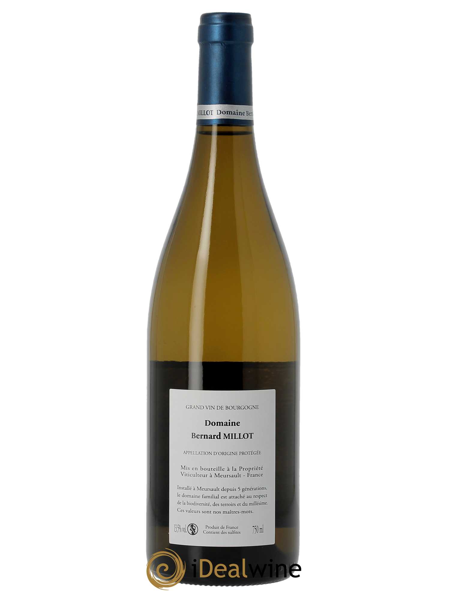 Bourgogne Chardonnay Bernard Millot  2022 - Lot de 1 Bouteille