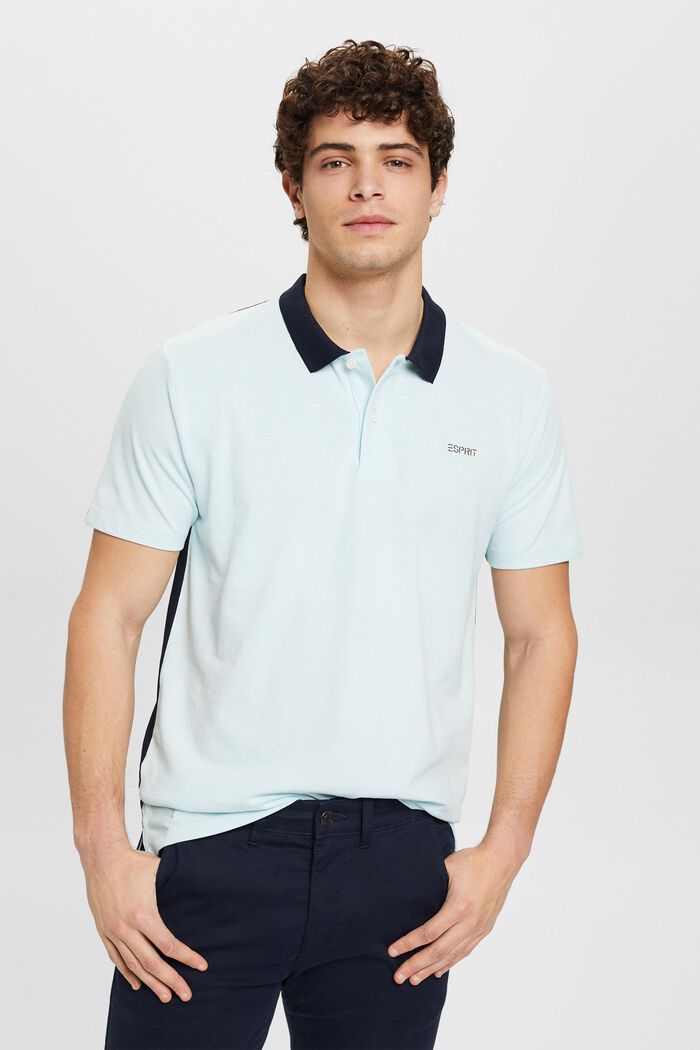 Zweifarbiges Poloshirt