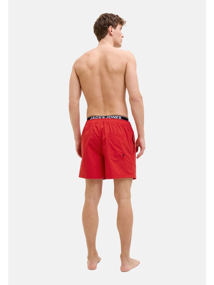 Jack & Jones Bade-Shorts 'Maui' in rot günstig kaufen