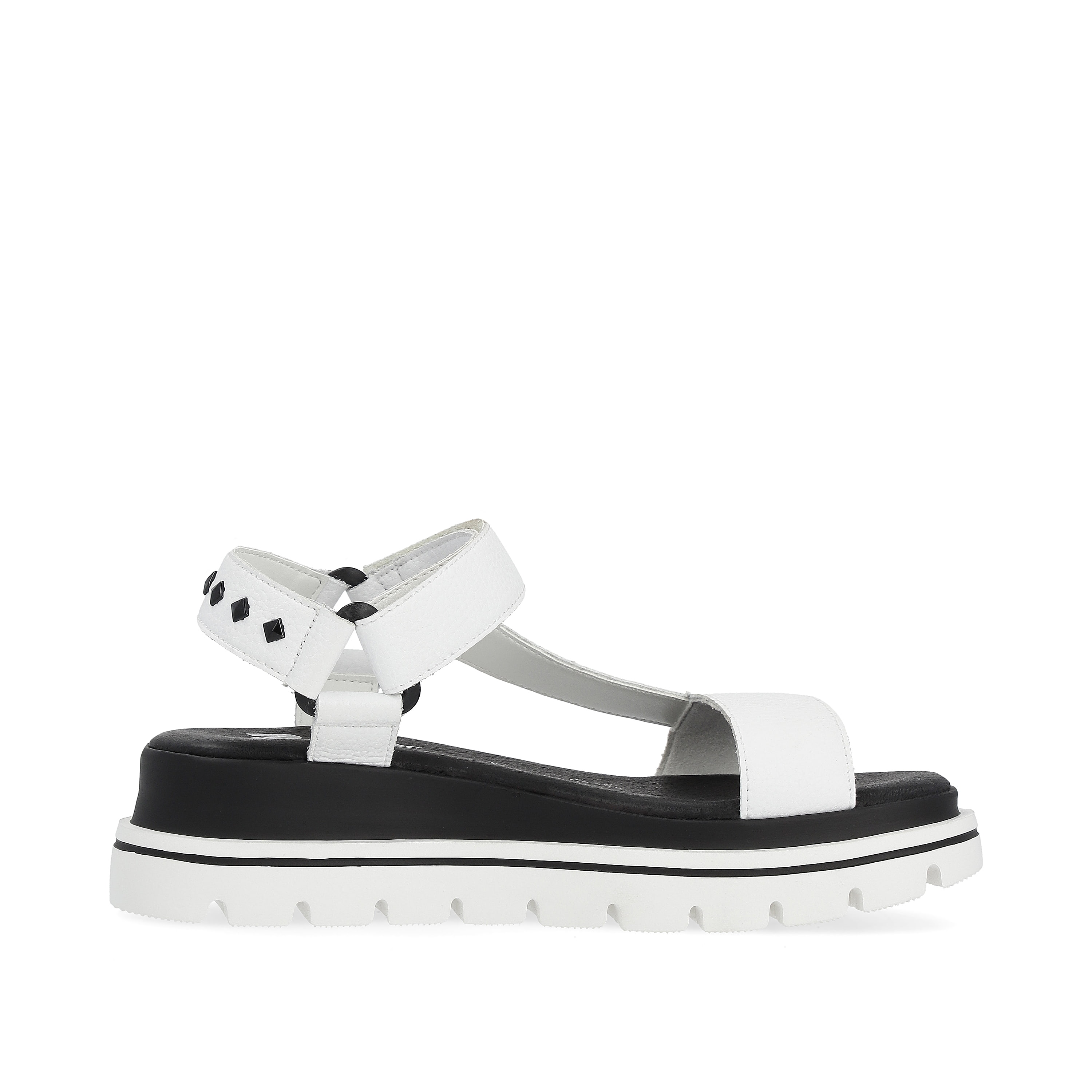 Rieker Damen Riemchensandalen pearl white