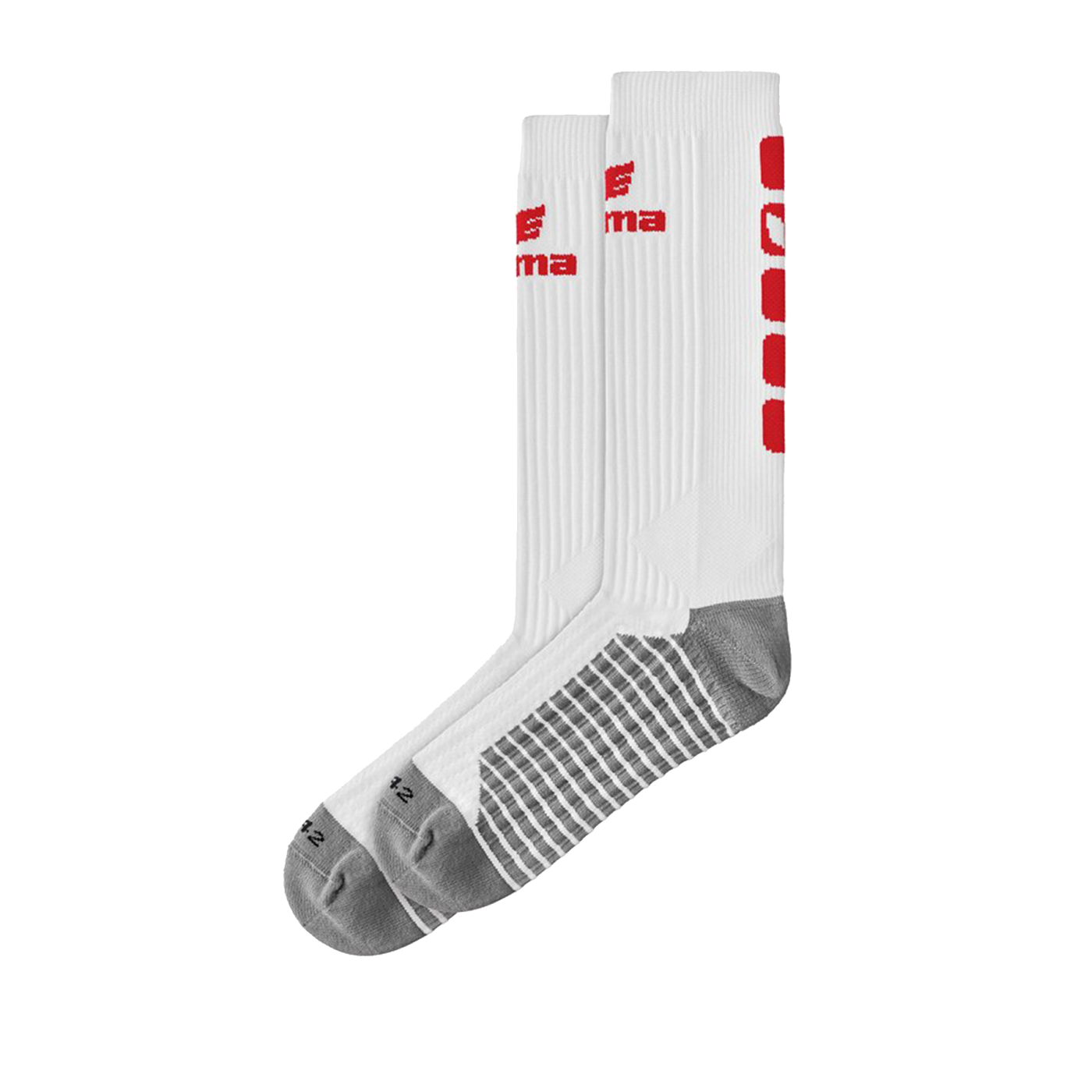 Erima CLASSIC 5-C Socken lang Weiss Rot