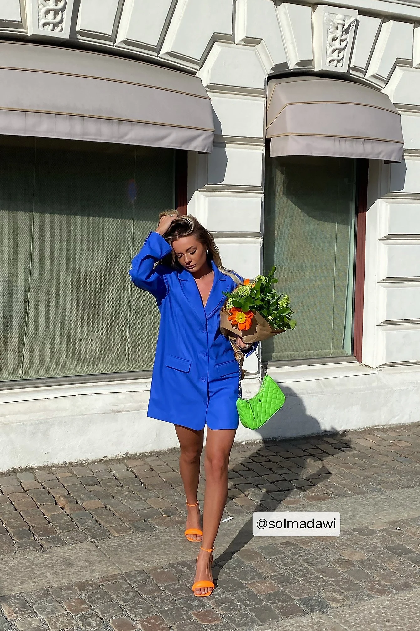 PU-Blazer mit Nahtdetail