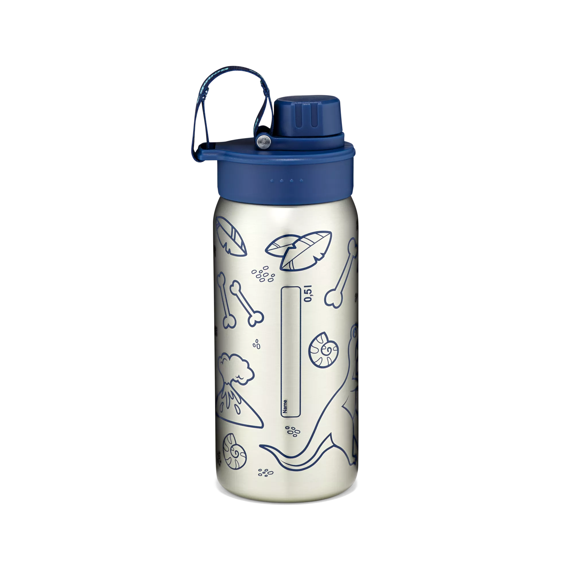 ergobag Edelstahl Trinkflasche Blau