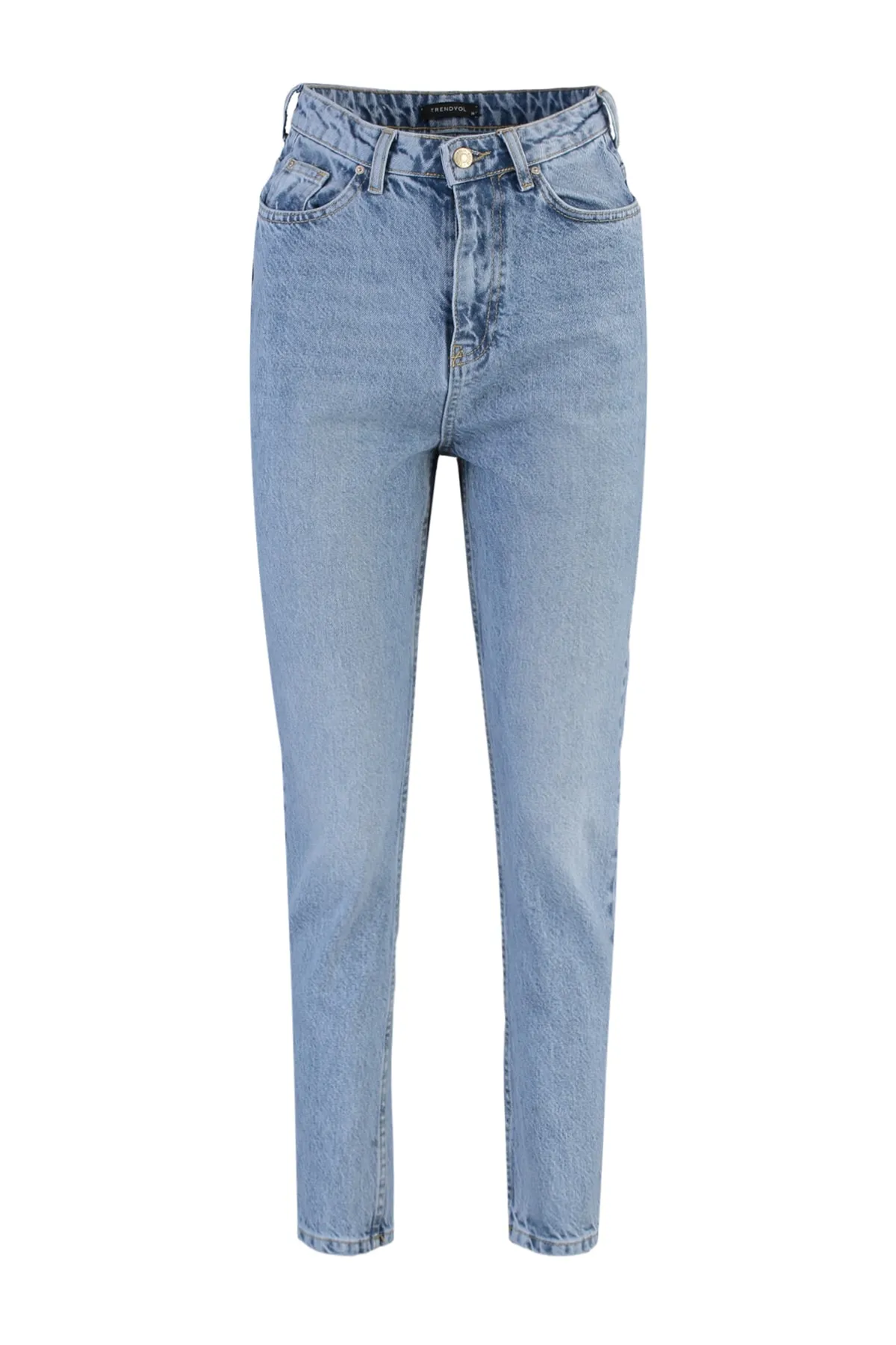 Trendyol Collection  Hellblaue High-Bel-Mom-Jeans TWOSS21JE0016