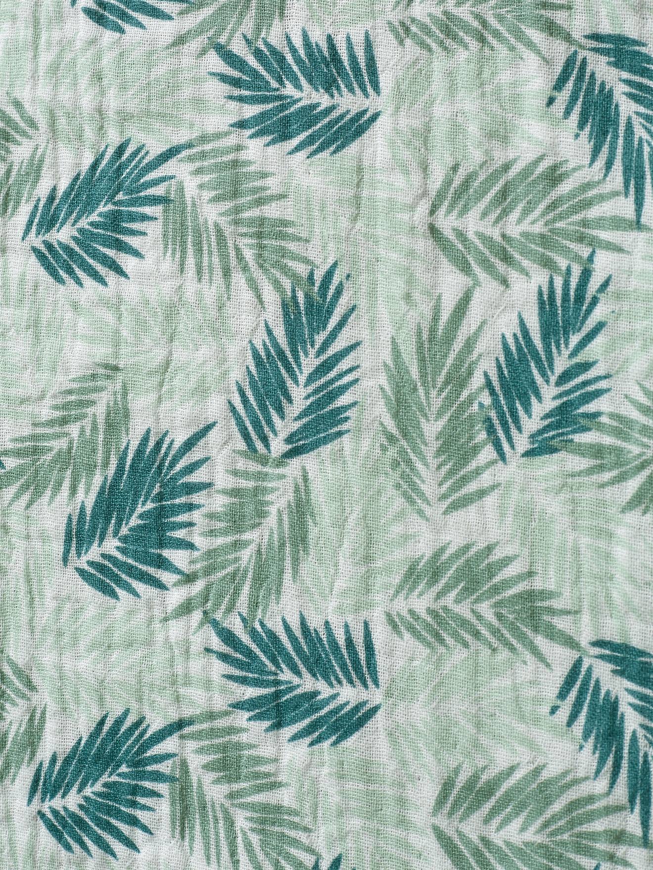 Gigoteuse spécial été en gaze de coton TROPICAL personnalisable vert