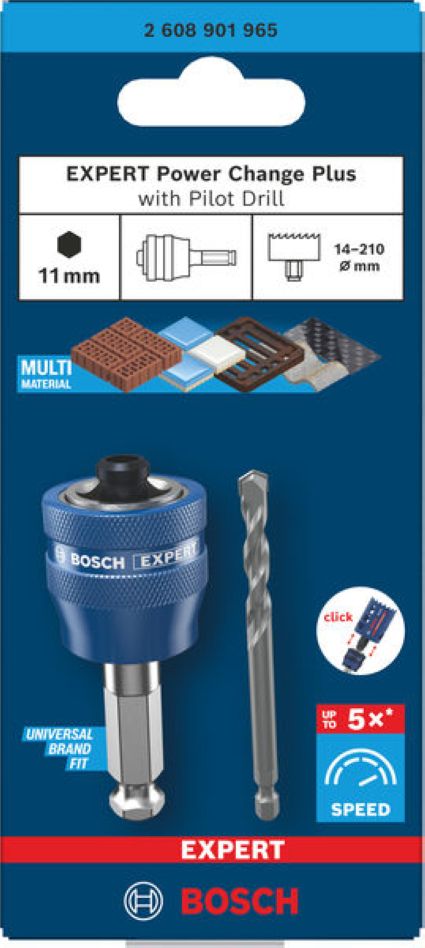 Bosch Blue Accessories 2608901965 EXPERT Power Change Plus med sentreringsbor, Ø8,5 x 60 x 105 mm 2 stk.