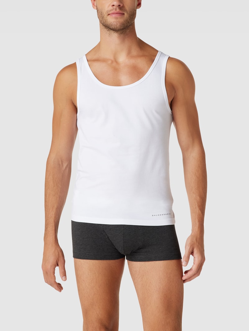 Tanktop mit Rundhalsausschnitt in weiß