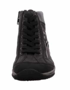 RIEKER Schnür-Stiefeletten schwarz FIX