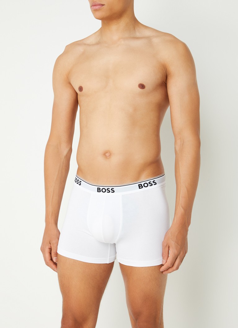 Lot de 3 boxers HUGO BOSS avec ceinture logotée