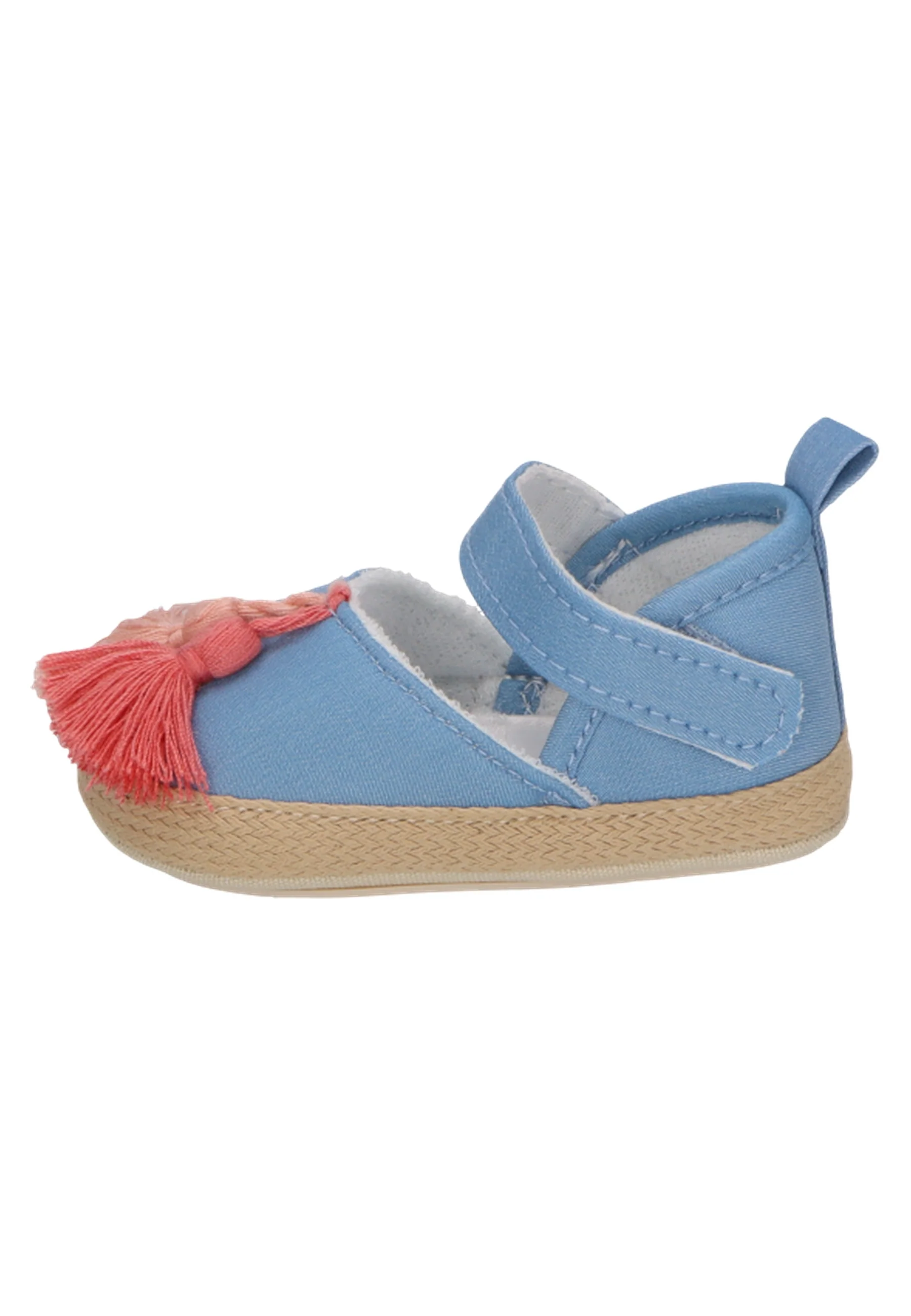 Baby Ballerina im Jeanslook mit Quastern in graublau