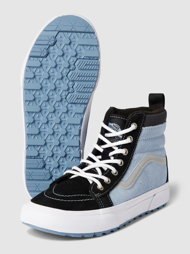 Sneaker mit Kontraststreifen Modell 'SK8-HI' in hellblau