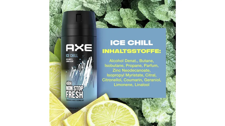 AXE Bodyspray Ice Chill ohne Aluminiumsalze 150 ml