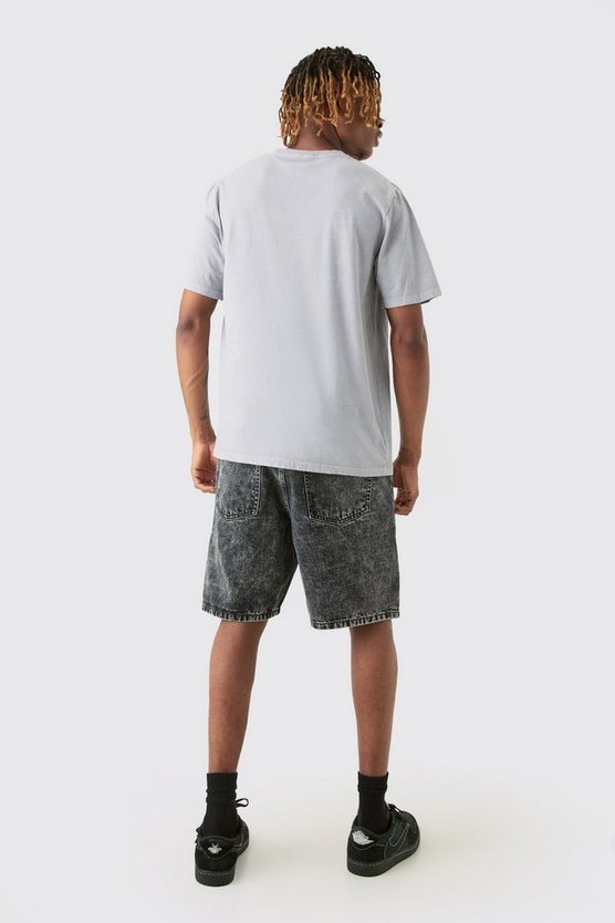 Tall lockere Shorts mit Farbspritzern