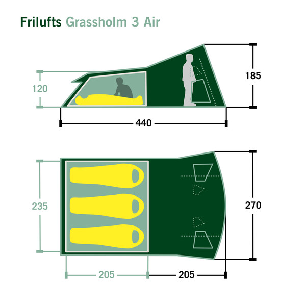 GRASSHOLM 3 AIR - Familienzelt