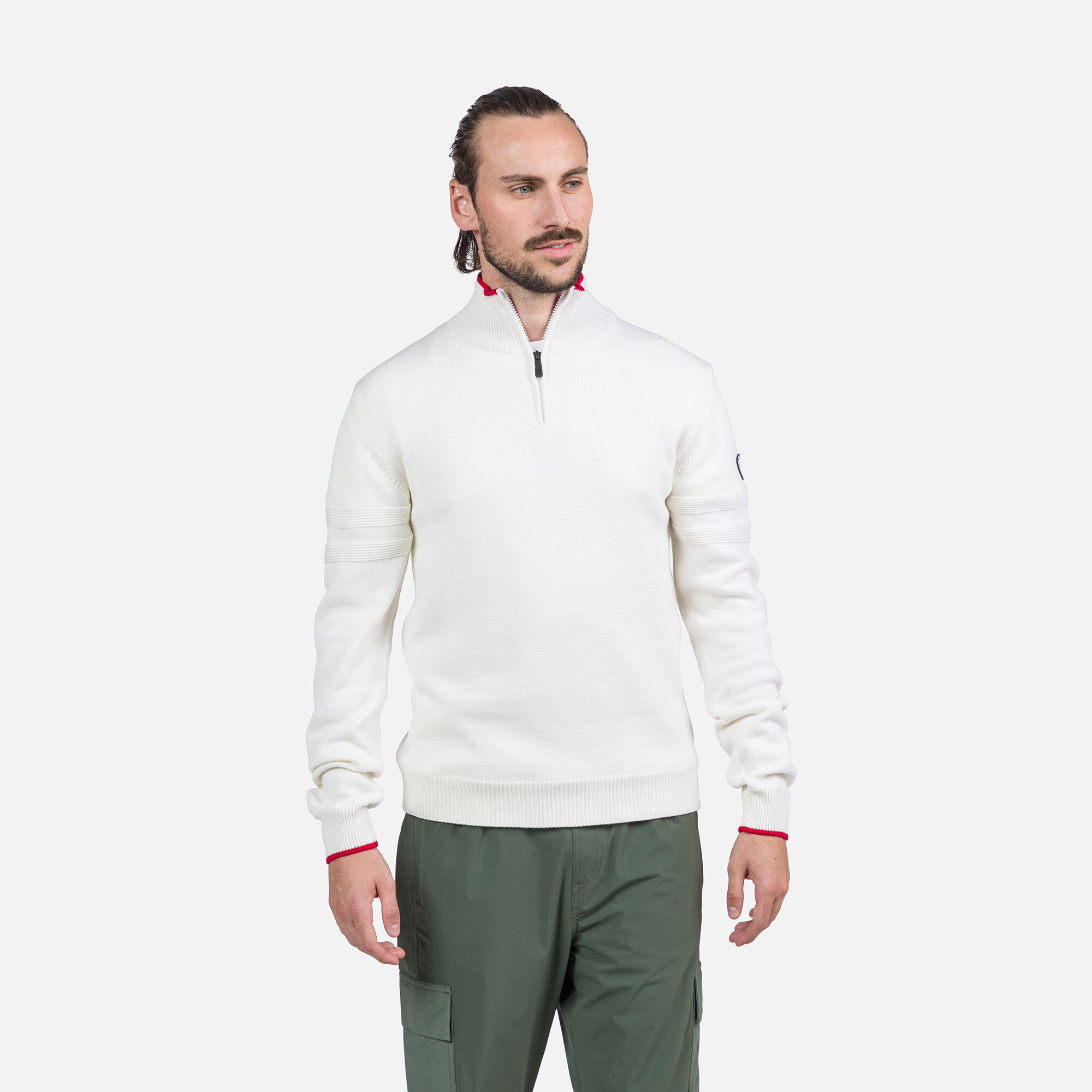 Pull en maille à demi-zip homme