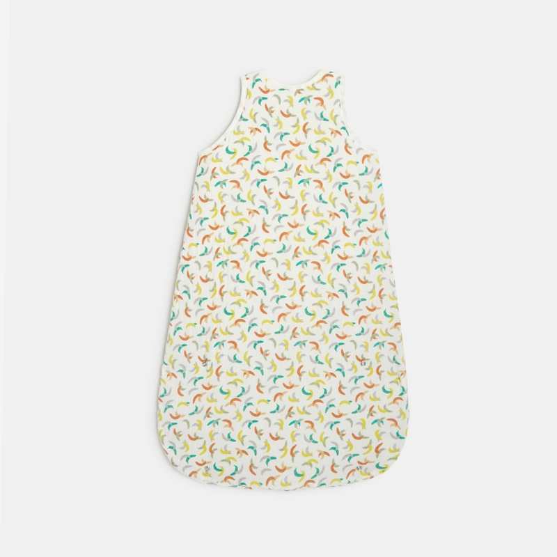 Gigoteuse bébé en gaze de coton bananes blanche Catimini